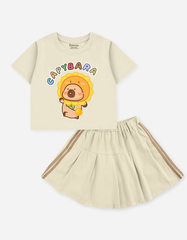 Set váy bé gái Capybara