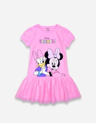 Váy bé gái tay phồng phối lưới Minnie
