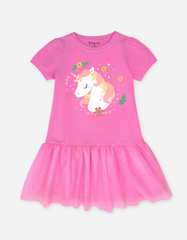Váy bé gái tay ngắn Kỳ Lân Unicorn