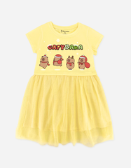Váy bé gái phối lưới Capybara