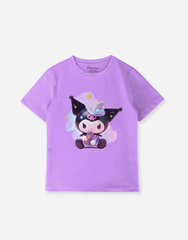 Áo thun bé gái Kuromi Cinnamoroll Bomines