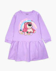 Váy bé gái mùa thu tay dài Gấu dâu Lotso