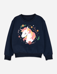 Áo sweater bé gái tay dài Kỳ Lân Unicorn