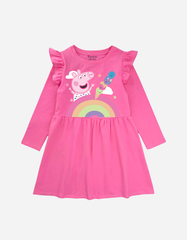 Váy bé gái tay dài Peppa Pig