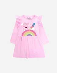 Váy bé gái tay dài Peppa Pig