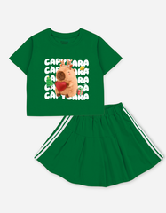 Set váy bé gái Capybara
