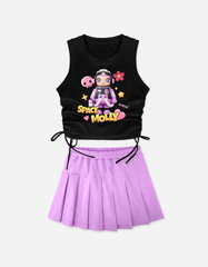 Set váy bé gái Space Molly Bomines
