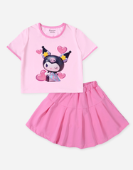 Set váy bé gái Kuromi Bomines