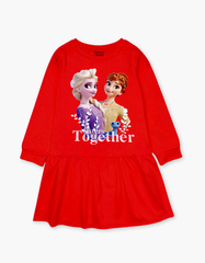 Váy bé gái mùa thu tay dài Elsa Anna