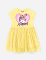Váy bé gái phối lưới Bomines Sanrio Kuromi, Hello Kitty, Cinnamoroll, My Melody