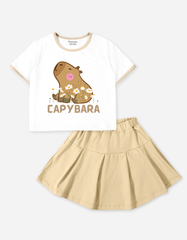 Set váy bé gái Capybara