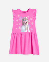 Váy bé gái tay bèo Elsa bông tuyết