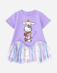 Váy bé gái phối lưới Sanrio