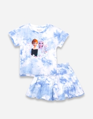 Set chân váy bé gái loang màu Elsa Anna