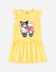Váy bé gái tay cánh tiên Sanrio Friends Kuromi