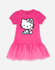 Váy bé gái tay phồng Hello Kitty