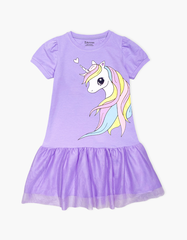 Váy bé gái tay ngắn Kỳ Lân Unicorn