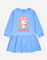 Váy bé gái My Melody, đầm tay dài cho bé gái