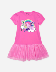 Váy bé gái tay phồng phối lưới My Little Pony