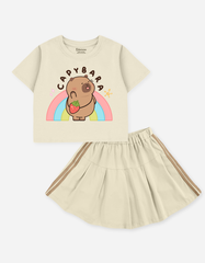 Set váy bé gái Capybara