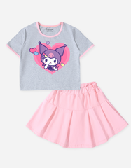 Áo tay ngắn bé gái hoạt hình Disney