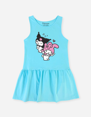 Đầm cotton sát nách Kuromi & My Melody