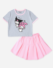 Set váy bé gái Kuromi & My Melody
