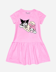 Váy bé gái tay ngắn Kuromi My Melody
