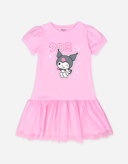 Váy bé gái tay phồng Kuromi