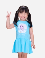 Váy bé gái tay ngắn công chúa Elsa