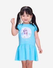 Váy bé gái tay ngắn công chúa Elsa