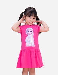 Váy bé gái tay ngắn công chúa Elsa
