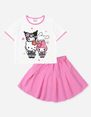 Set chân váy bé gái Sanrio