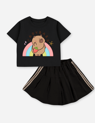 Set váy bé gái Capybara