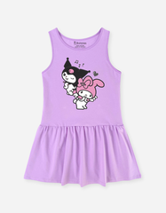 Đầm cotton sát nách Kuromi & My Melody