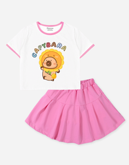 Set váy bé gái Capybara