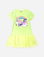 Váy bé gái tay phồng phối lưới My Little Pony