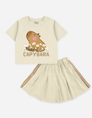 Set váy bé gái Capybara