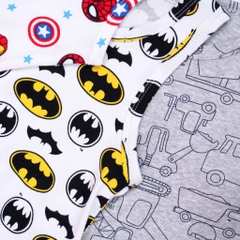 Set 3 áo sát nách bé trai vải cotton