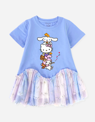 Váy bé gái phối lưới Sanrio