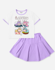 Set chân váy bé gái Labubu