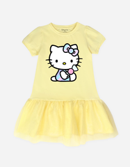 Váy bé gái tay phồng Hello Kitty