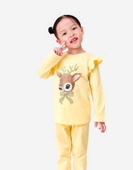 Đồ bộ bé gái tay dài hoạt tiết Tuần Lộc, Unicorn