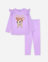 Đồ bộ bé gái tay dài hoạt tiết Tuần Lộc, Unicorn