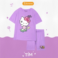Đồ bộ lửng bé gái Hello Kitty quần loang