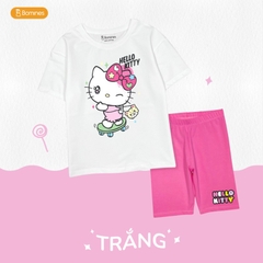 Đồ bộ lửng bé gái Hello Kitty quần loang