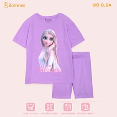 Đồ Bộ lửng bé gái loang màu công chúa Elsa