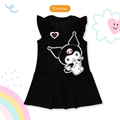 Váy bé gái tay cánh tiên Sanrio, Kuromi, My Melody, Cinnamoroll, Hello Kitty