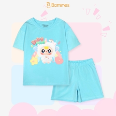 Đồ bộ ngắn bé gái BabyThree Bomines