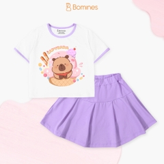 Set váy bé gái Capybara